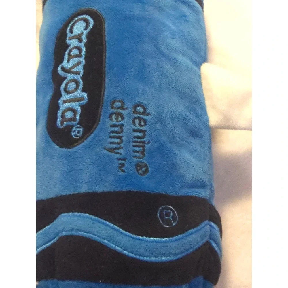 Crayola Denim Denny Blue Crayon Plush Stuffed Character Toy 20 Inch